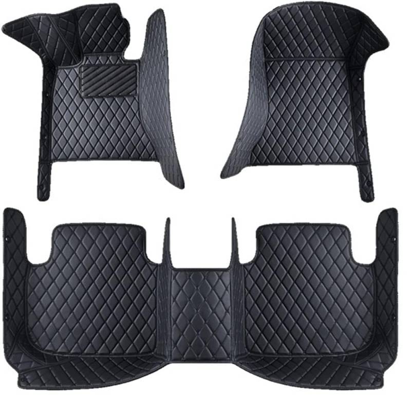 All Inclusive Autofußmatten für Honda CRV 2002 2003 2004 2005 2006 LHD, Wasserdicht und rutschfest Autoteppich, All Wetter Leder Fußmatten, Autoteppich Schutz Mats,A Black von HDAJDWA