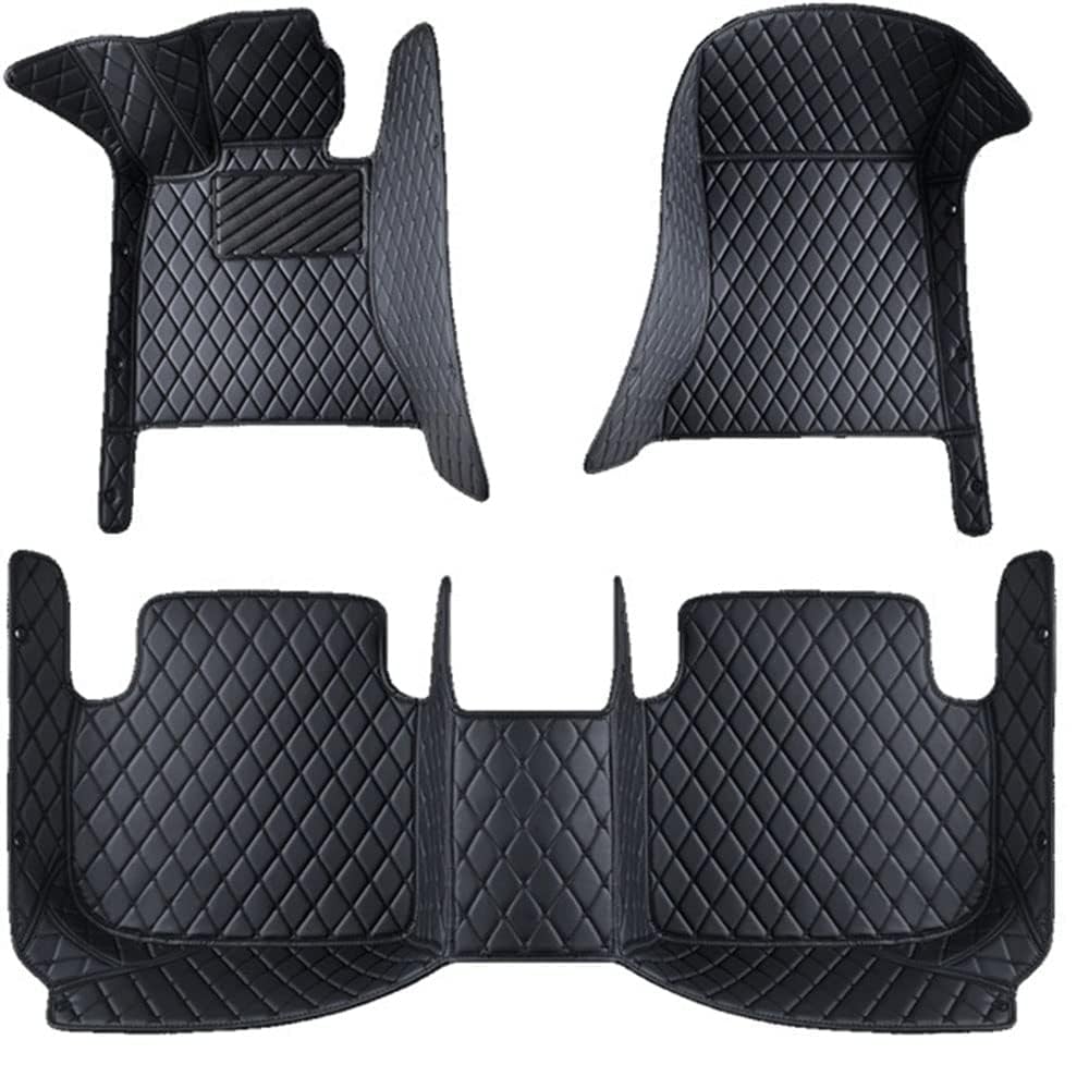 All Inclusive Autofußmatten für Honda CRV 2007 2008 2009 2010 2011 LHD, Wasserdicht und rutschfest Autoteppich, All Wetter Leder Fußmatten, Autoteppich Schutz Mats,A Black von HDAJDWA