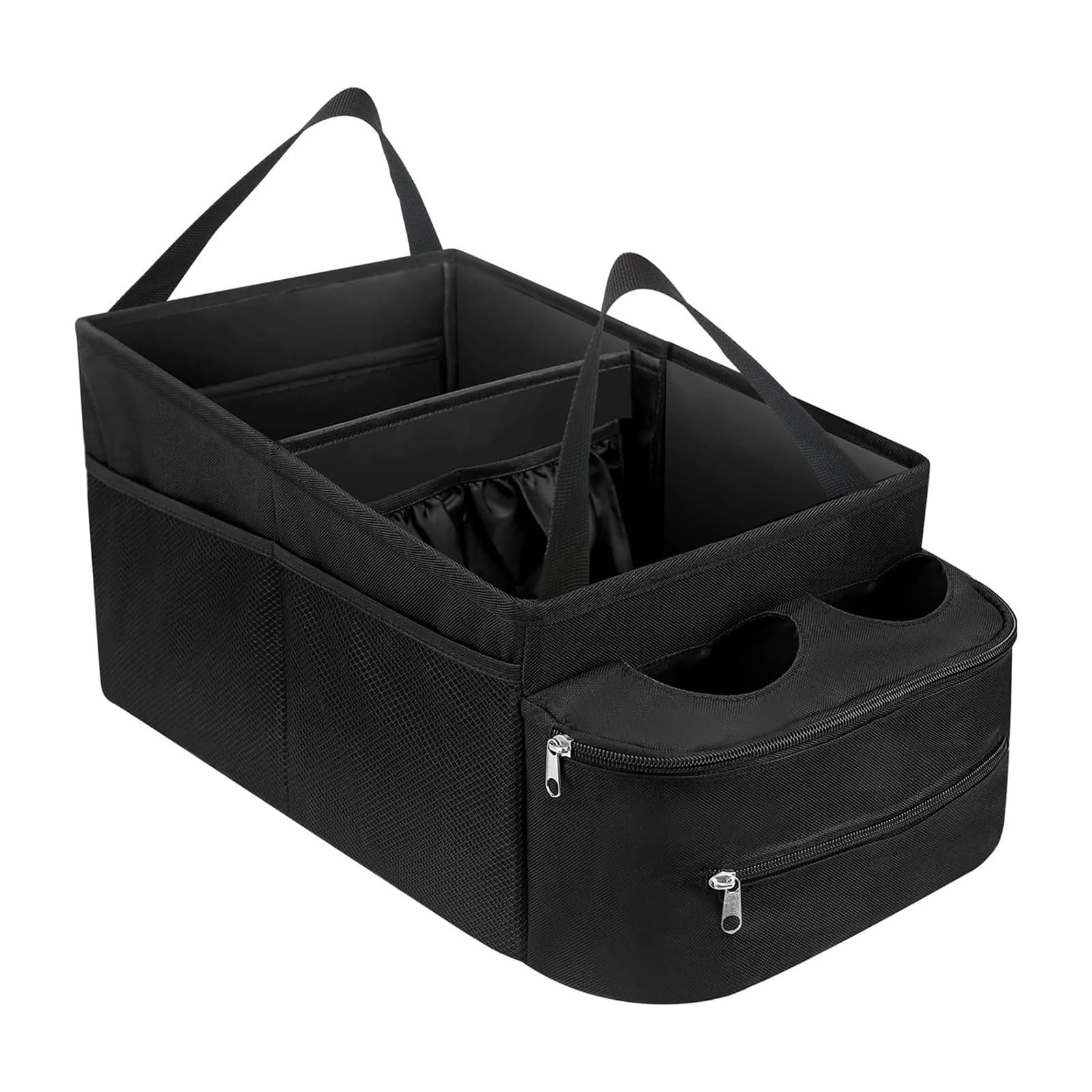 Auto Kofferraum Organizer Aufbewahrungsbox Rutschfester Stift Wasserbecher Telefon Organizer for SUV MPV Auto Klappbarer Kofferraum Sitz Organizer von HDBDFCL