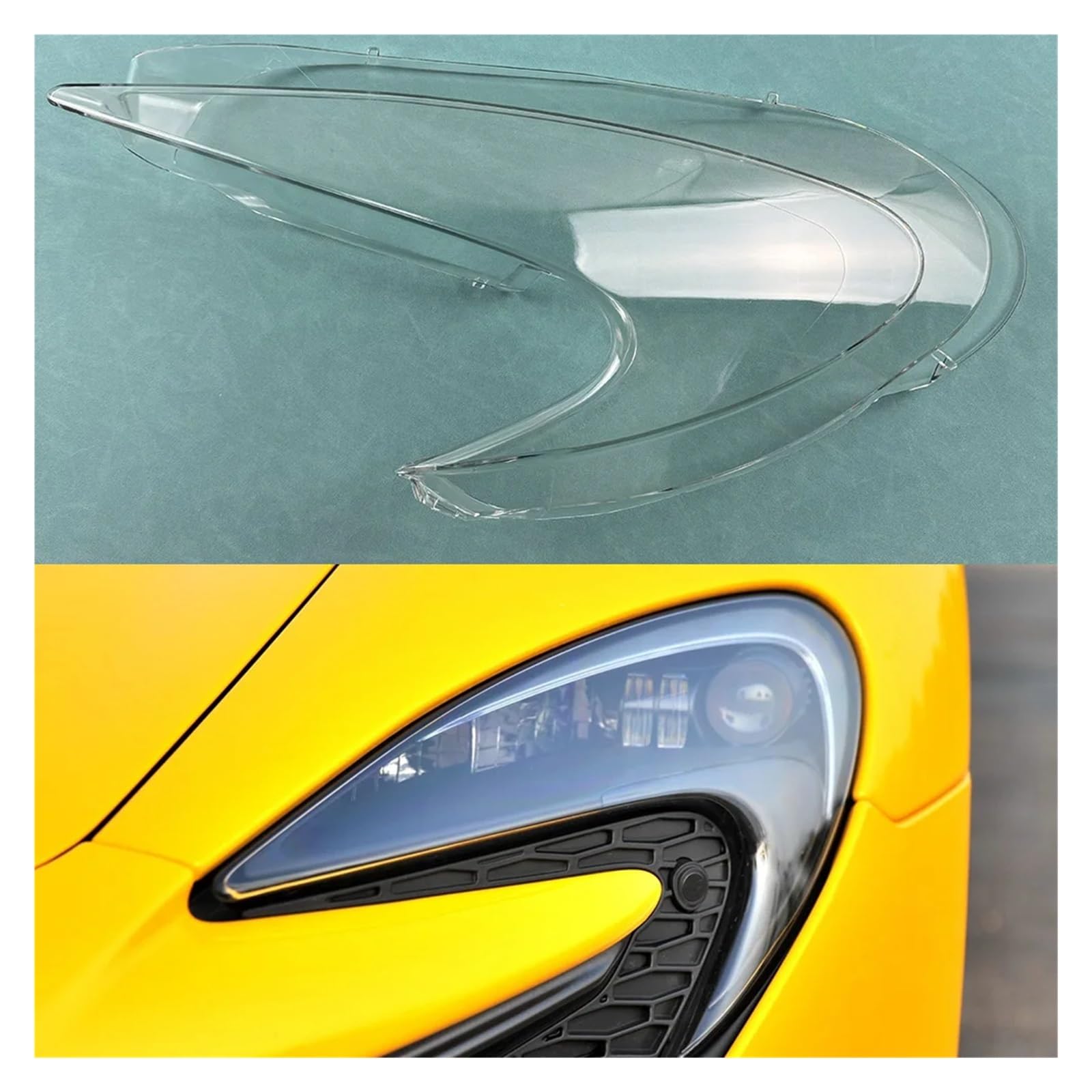 Scheinwerfer Transparente Abdeckung Lampe Schatten Scheinwerfer Shell Objektiv Lampenschirm Kompatibel for Mclaren P1 650S(Left) von HDBDFCL