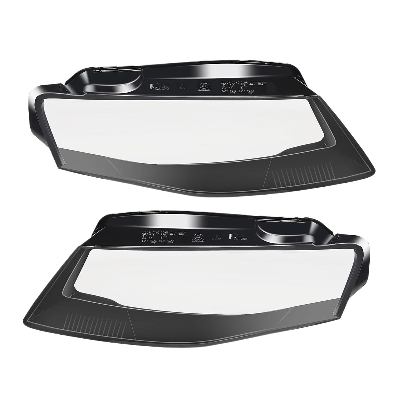 Scheinwerfergehäuse, Paar Frontscheinwerferabdeckung, Scheinwerfergehäuse, transparente Lampenschirmlinse, kompatibel for Audi A4 A4L B8 2009 2010 2011 2012(Pair) von HDBDFCL