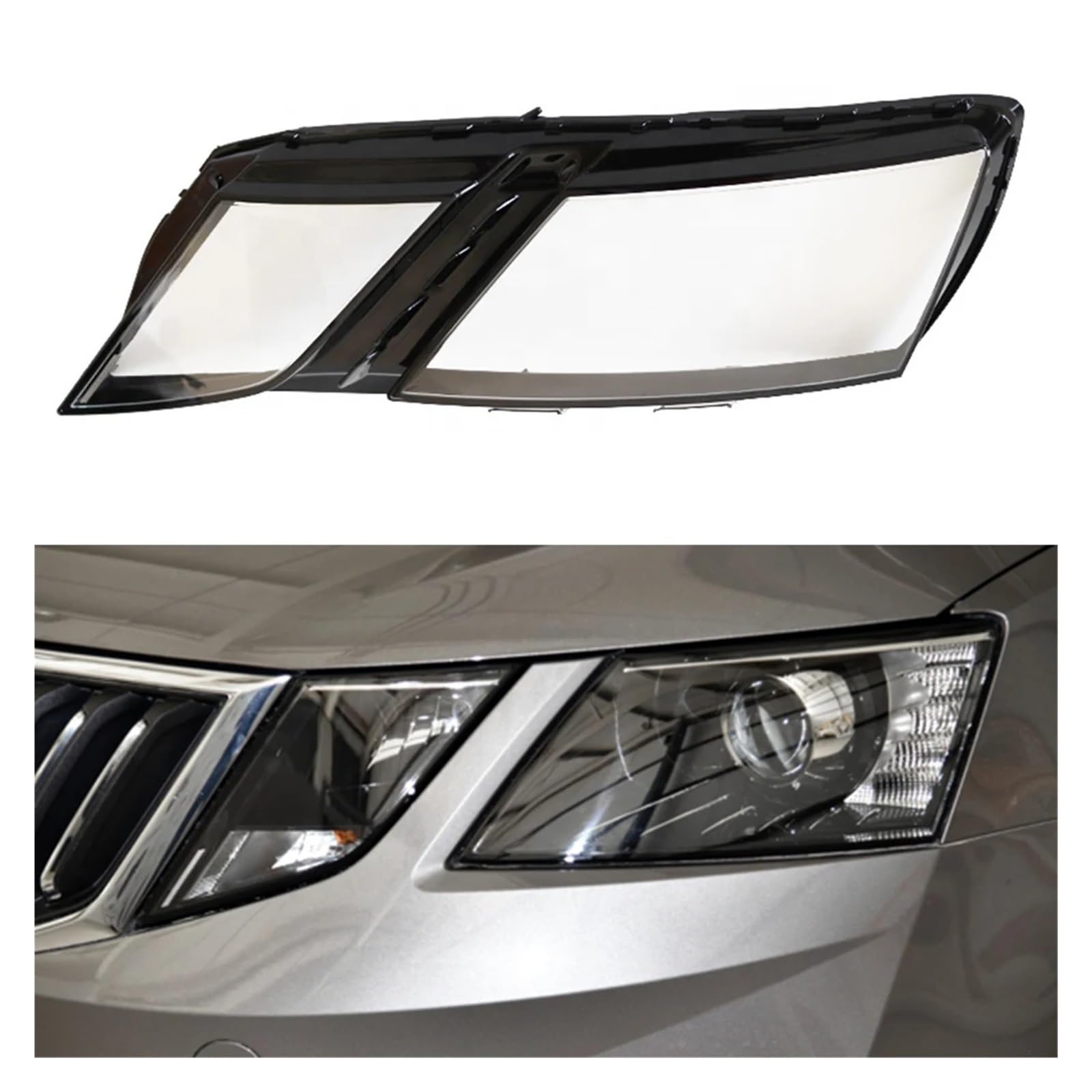 Transparentes Lichtgehäuse Kompatibel for Skoda Octavia 2018 2019 2020 Auto-Frontscheinwerfer-Objektivabdeckung Auto-Scheinwerfer-Lampenschirm-Glaslampenschale(Left) von HDBDFCL