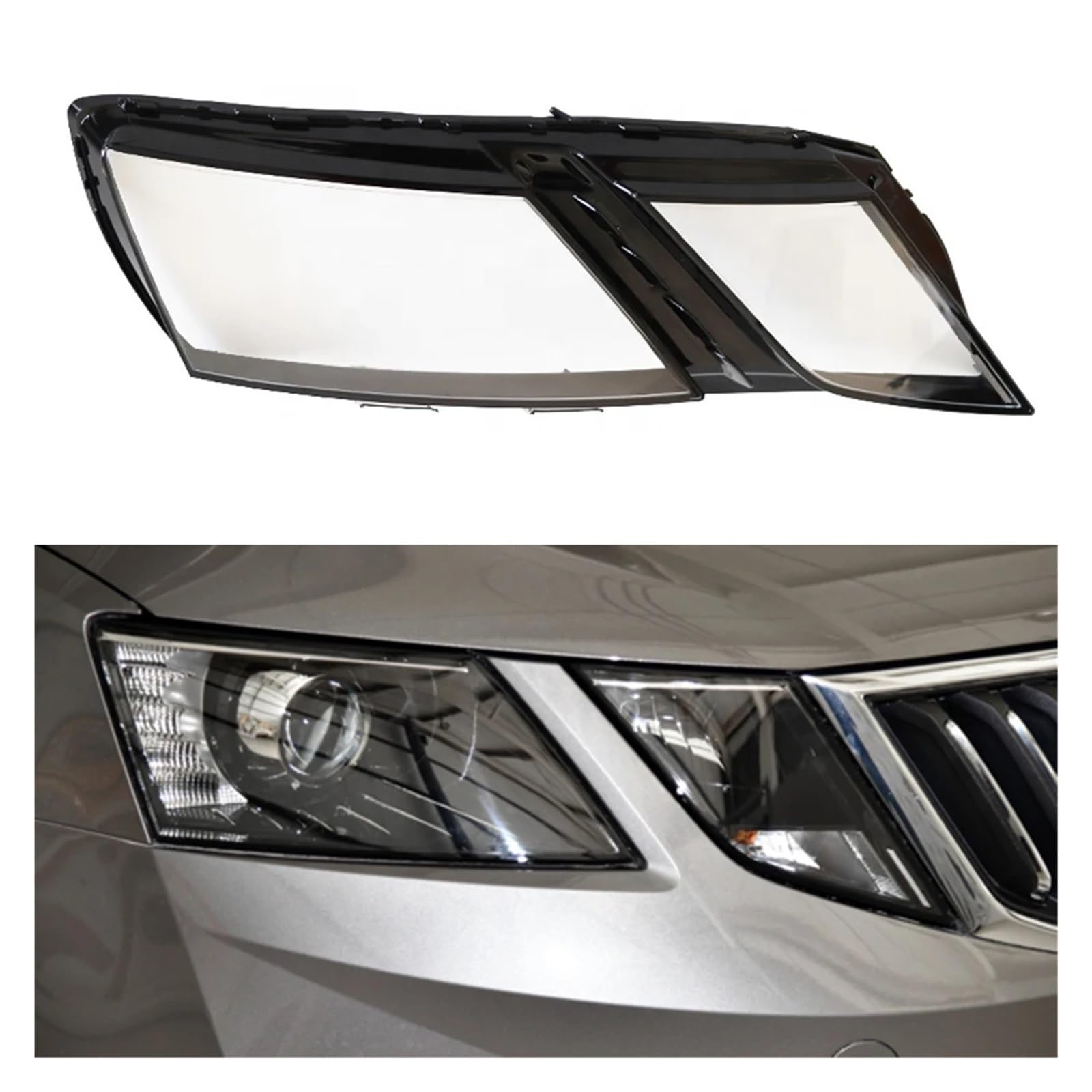 Transparentes Lichtgehäuse Kompatibel for Skoda Octavia 2018 2019 2020 Auto-Frontscheinwerfer-Objektivabdeckung Auto-Scheinwerfer-Lampenschirm-Glaslampenschale(Right) von HDBDFCL