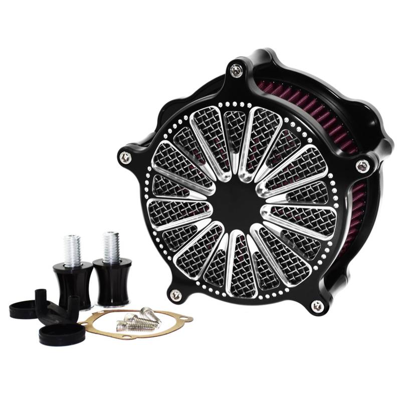 HDBUBALUS Motorcycle Air Cleaner Intake Filter System Air Filter Kits Fit for Harley Sportster 883 1200 48 72 Roadster 2004-2019 von HDBUBALUS