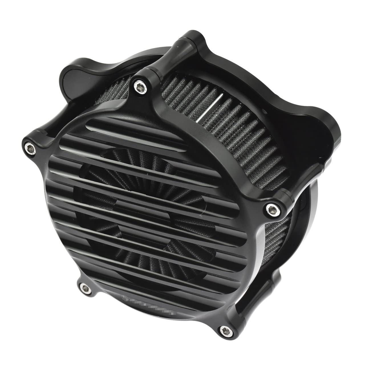 HDBUBALUS Motorcycle Black Air Filter CNC Air Cleaner Intake System Kit Fit for Harley Dyna 2000-2017 Softail 2000-2015 Fit for Touring 2000-2007 von HDBUBALUS