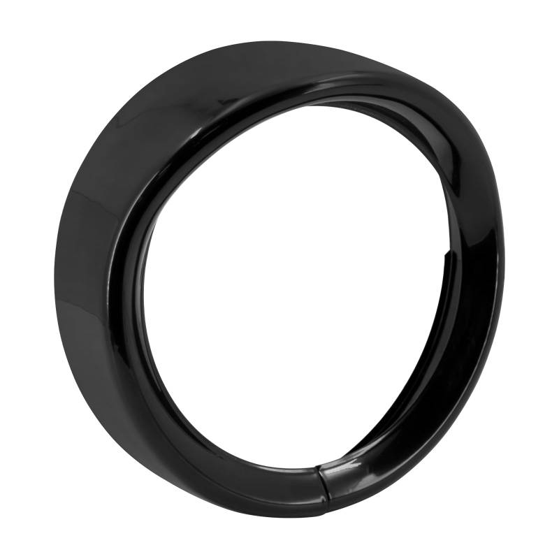 HDBUBALUS Motorrad 7 "Scheinwerfer Visier Trim Ring Scheinwerfer Dekorieren Ring Abdeckung Fit Für Touring Electra Glide Street Glide Ultra Limited Road King 1994-up Schwarz von HDBUBALUS