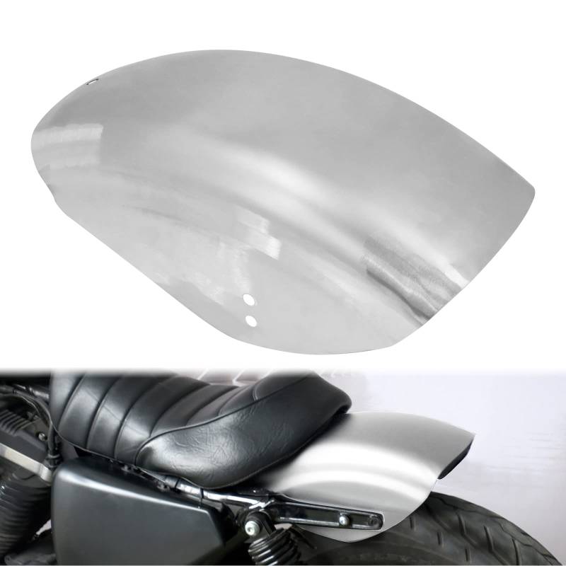 HDBUBALUS Motorrad Hintere Kotflügel 7" Flat Fender Kurz Schutzblech Kompatibel mit Harley Sportster Iron 883 1200 72 von HDBUBALUS