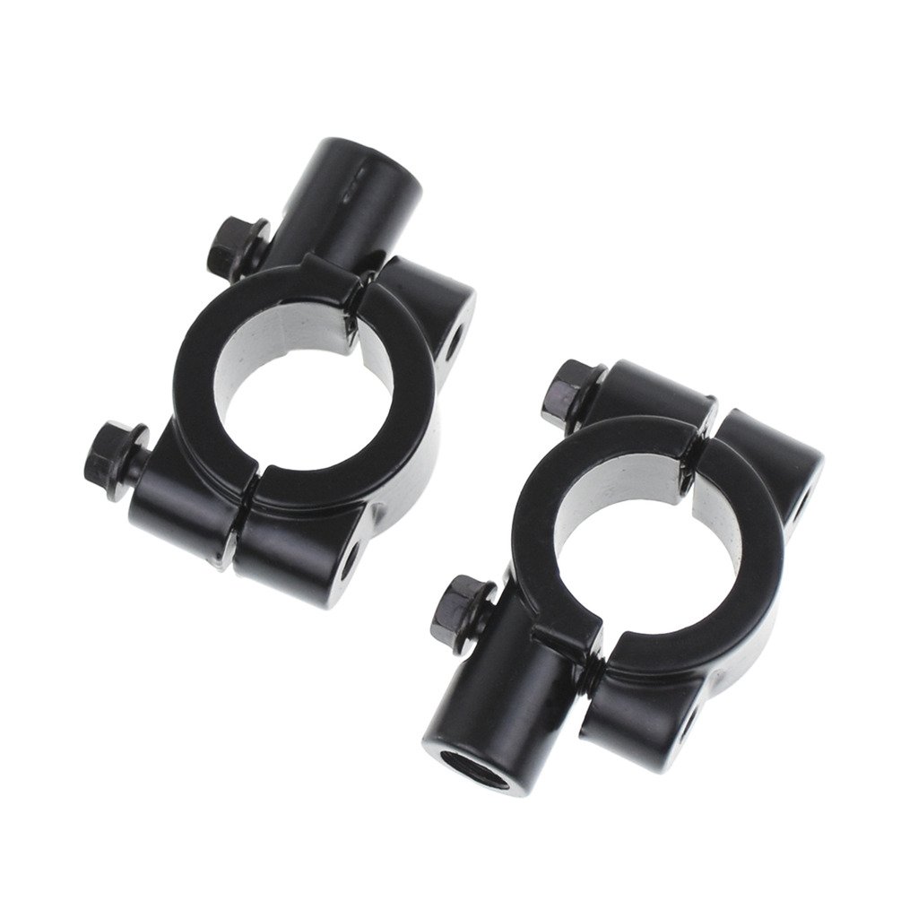 HDBUBALUS Motorrad-Spiegelhalterung, 10 mm, 1 Paar von HDBUBALUS