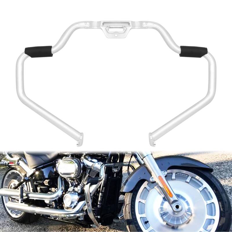 HDBUBALUS Motorrad-Sturzbügel Schnurrbart Motorschutz Sturzbügel Unterstützung Autobahn Sturzbügel Fit Für Harley Softail Sport Glide Breakout Heritage Classic Fat Bob 2018-up Chrom von HDBUBALUS