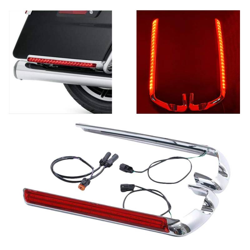 HDBUBALUS Saddlebag Side Marker Light Kit Fit for Harley Touring Road King Street Road Glide FLHR 2014-2018 von HDBUBALUS