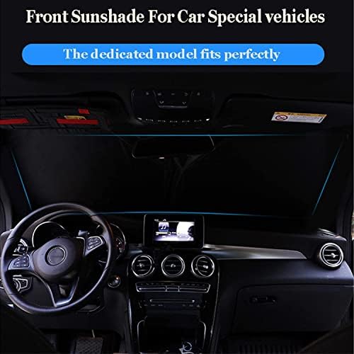 Auto Sonnenschutz, für Citroen C5 Aircross SUV 2018-2024 UV-Schutz Faltbar Auto Sonnenblende Frontscheibenabdeckung Innen Autozubehör von HDDSAI