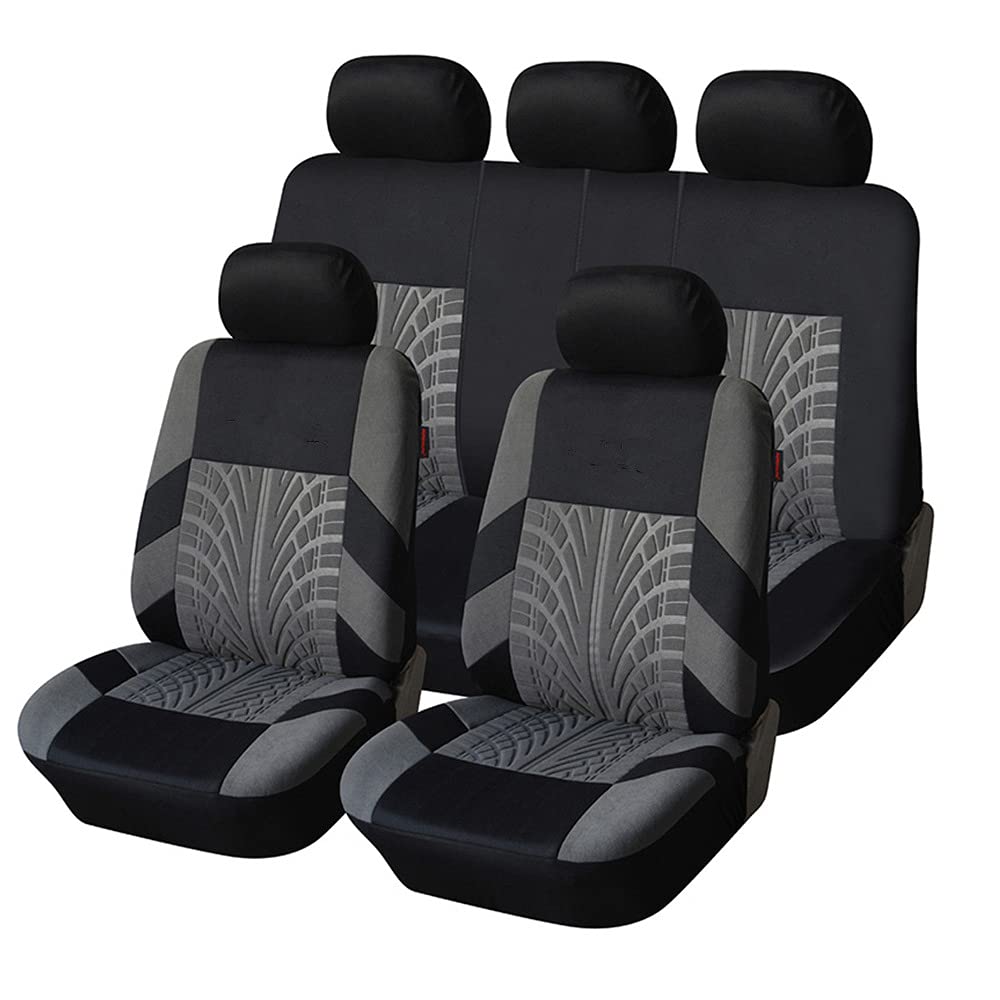 HDJYCZM Auto Sitzbezüge für KIA Sorento(7seats) 2013-2014, Auto Sitzschoner Autositzbezüge Sicher Sitze Abdeckung Zubehör,Grey von HDJYCZM