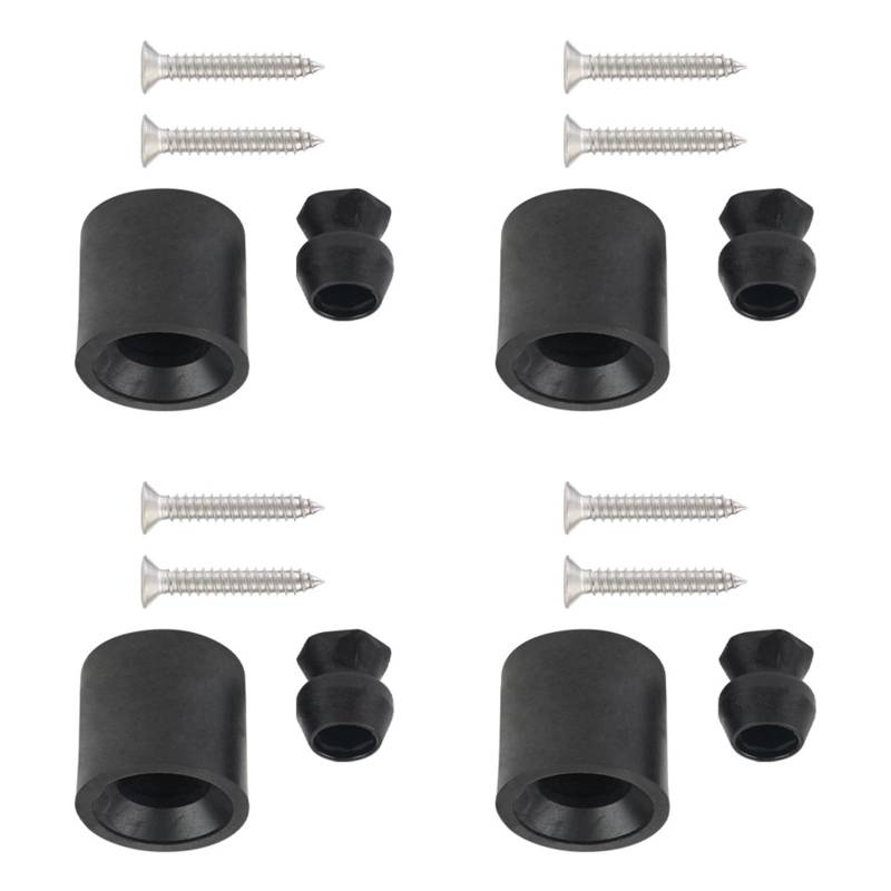 HDOYTXXM 4-teiliges Türhalter Set Für Pferdeanhänger Mit Gummisockel Und Kunststoffschaft Gummi Türstopper Set Für Mehr Stabilität von HDOYTXXM