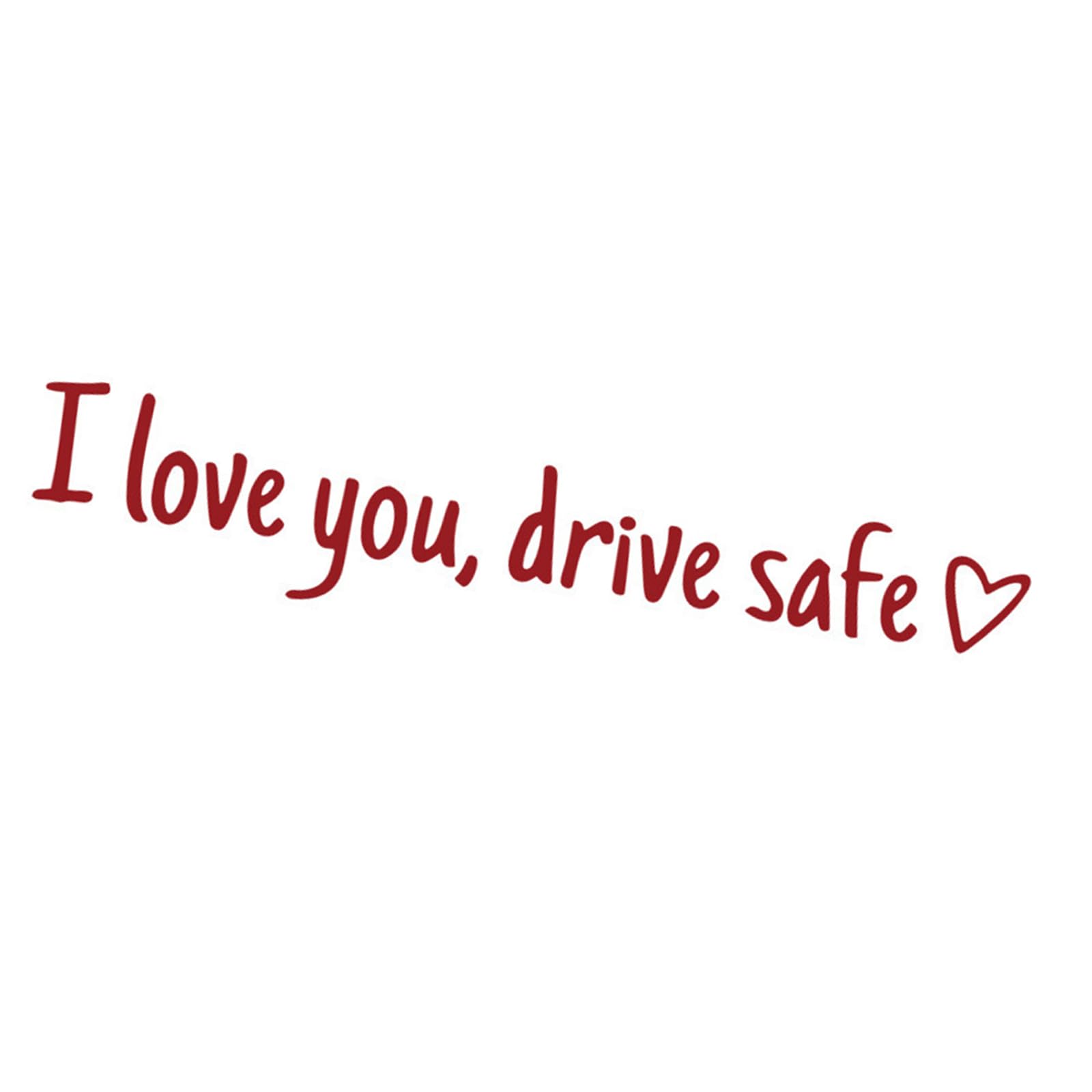 HDOYTXXM Drives Safe Auto Dekorationsaufkleber „I Love You“ Für Rückfenster Windschutzscheibe Stoßstangen Liebevolle Erinnerung von HDOYTXXM