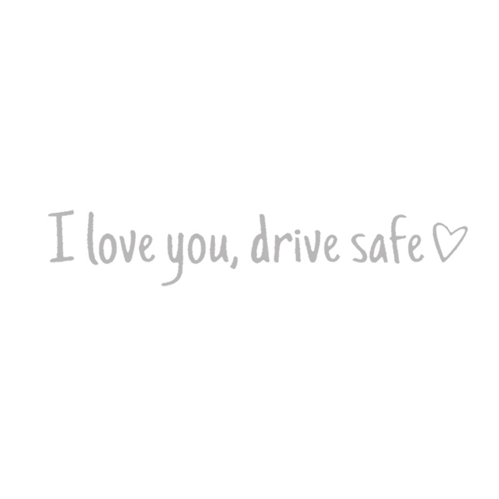 HDOYTXXM Drives Safe Auto Dekorationsaufkleber „I Love You“ Für Rückfenster Windschutzscheibe Stoßstangen Liebevolle Erinnerung von HDOYTXXM