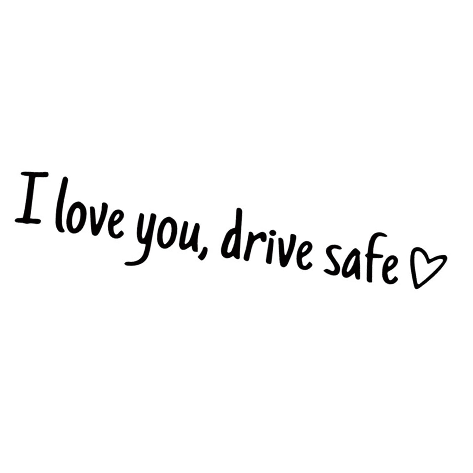 HDOYTXXM Drives Safe Auto Dekorationsaufkleber „I Love You“ Für Rückfenster Windschutzscheibe Stoßstangen Liebevolle Erinnerung von HDOYTXXM