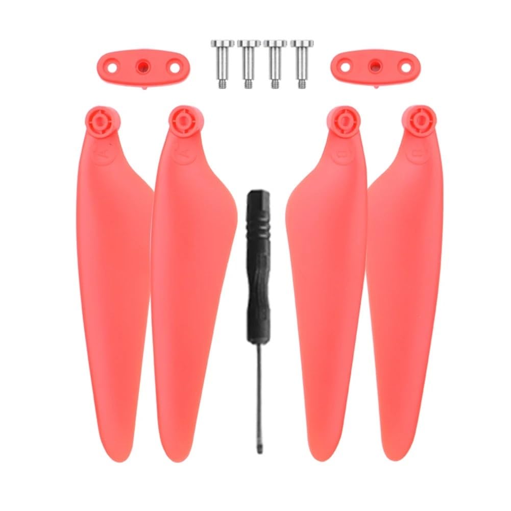 Drohnenzubehör Für RC Quadcopter Drohnen Ersatzteile Flügel Klingenklemme H117S Do Zino Pro Zino2 Flügel Reparatur Zubehör(Red Props 4pcs) von HDWSNXW