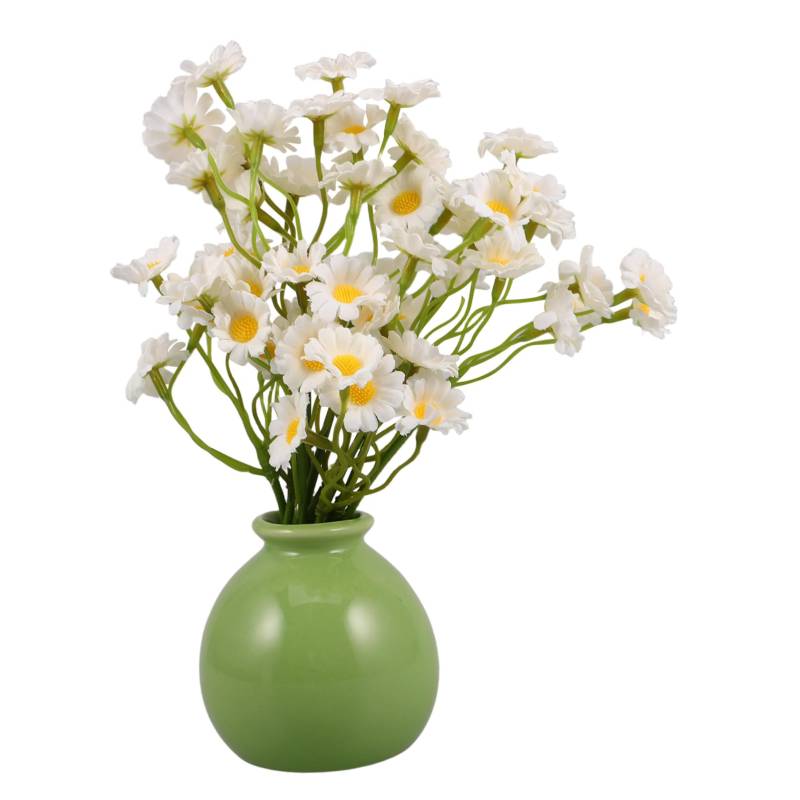 HEALEEP 1 Set Künstliche Blumenkunst Kunstblumen Tischarrangement Tafelaufsatz Simulationsblumenstrauß Für Schreibtischdekoration Esszimmertisch Tafelaufsatz Tischdekoration von HEALEEP