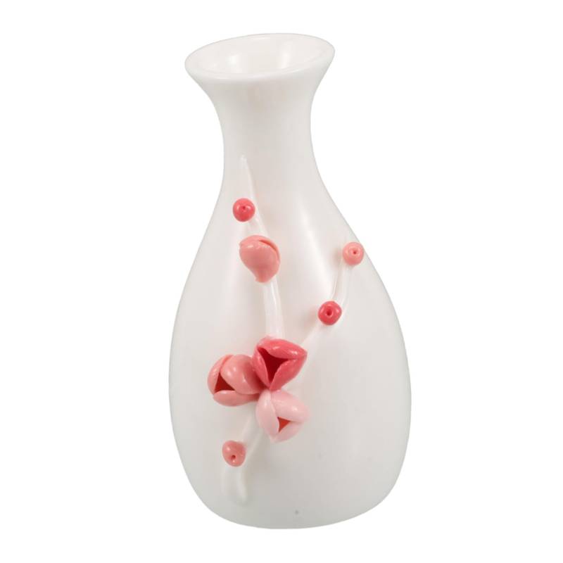 HEALEEP Wohnmobil-Vase Blumen vase Moderne Vasen Seidendekoration Puppenhaus-Badezimmer Produktvase Gänseblümchen-Blumendekoration Bürovase ästhetisch süße Vasen für Blumen Halter Keramik von HEALEEP