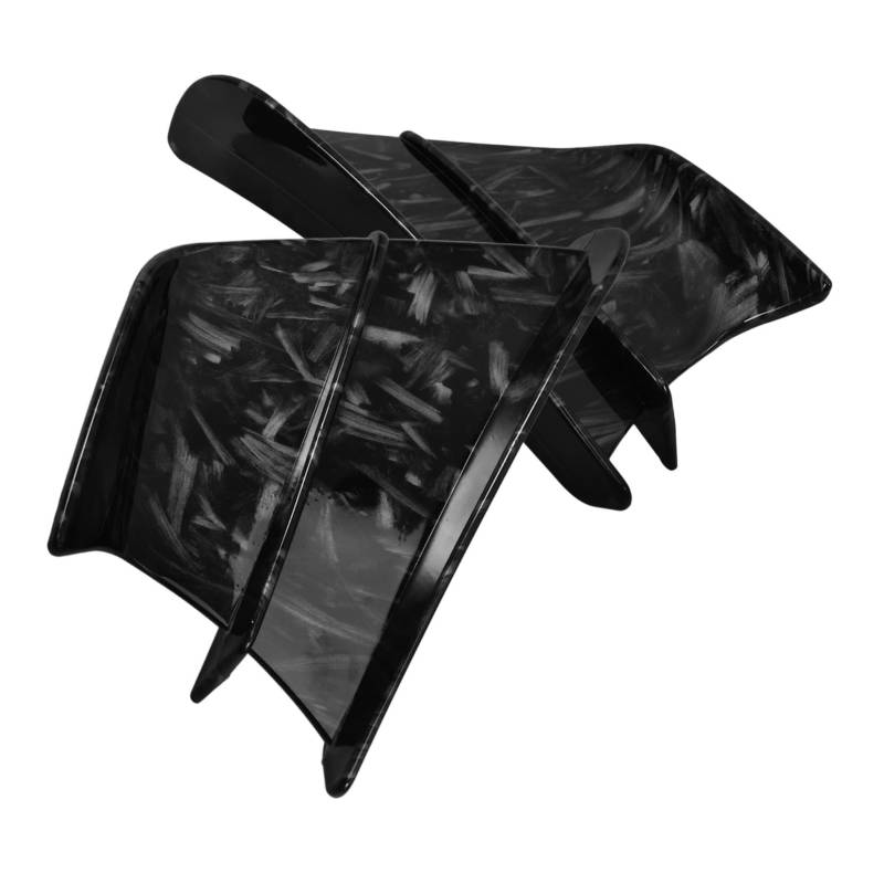 HEALLILY 1 Paar Kohlefaser-Spoiler Motorradhose Flügel Motorradhelme Dirtbike Motorradabdeckung -Winglet Winglet- Winglet für Motorradverkleidung Motorradzubehör Plastik Black von HEALLILY