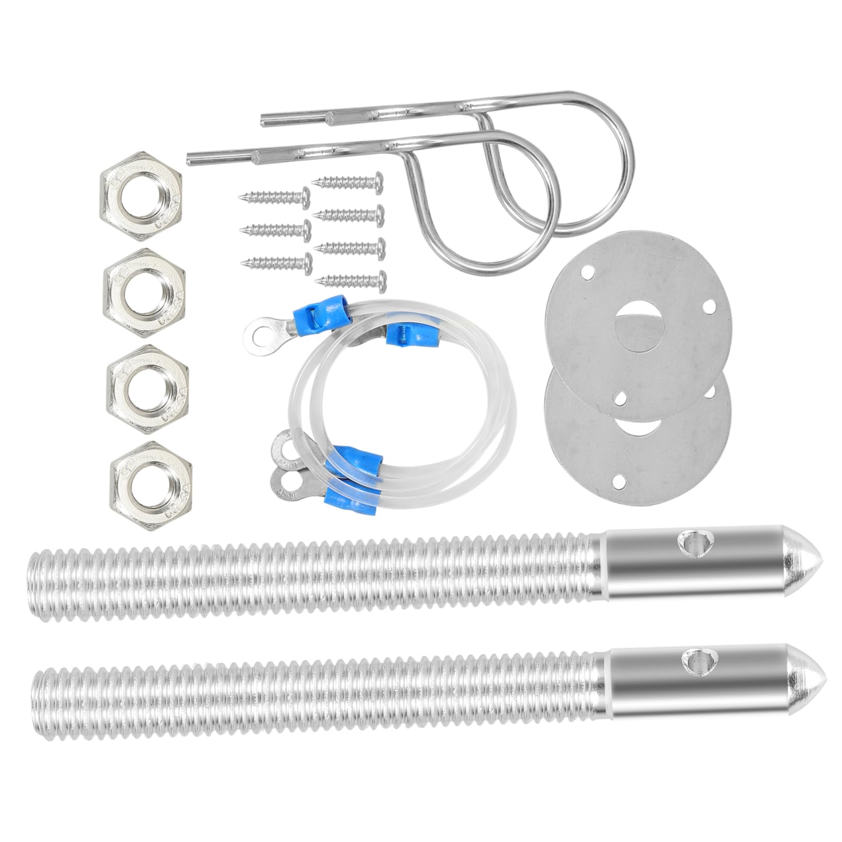 HEALLILY 1 Satz Automodifikationszubehör Turbo Liner pädiprotect sichschutz Schnellverschlussstifte für die Stoßstangenhaube Schnellverschluss-Stoßstangenentriegelung Aluminiumlegierung von HEALLILY