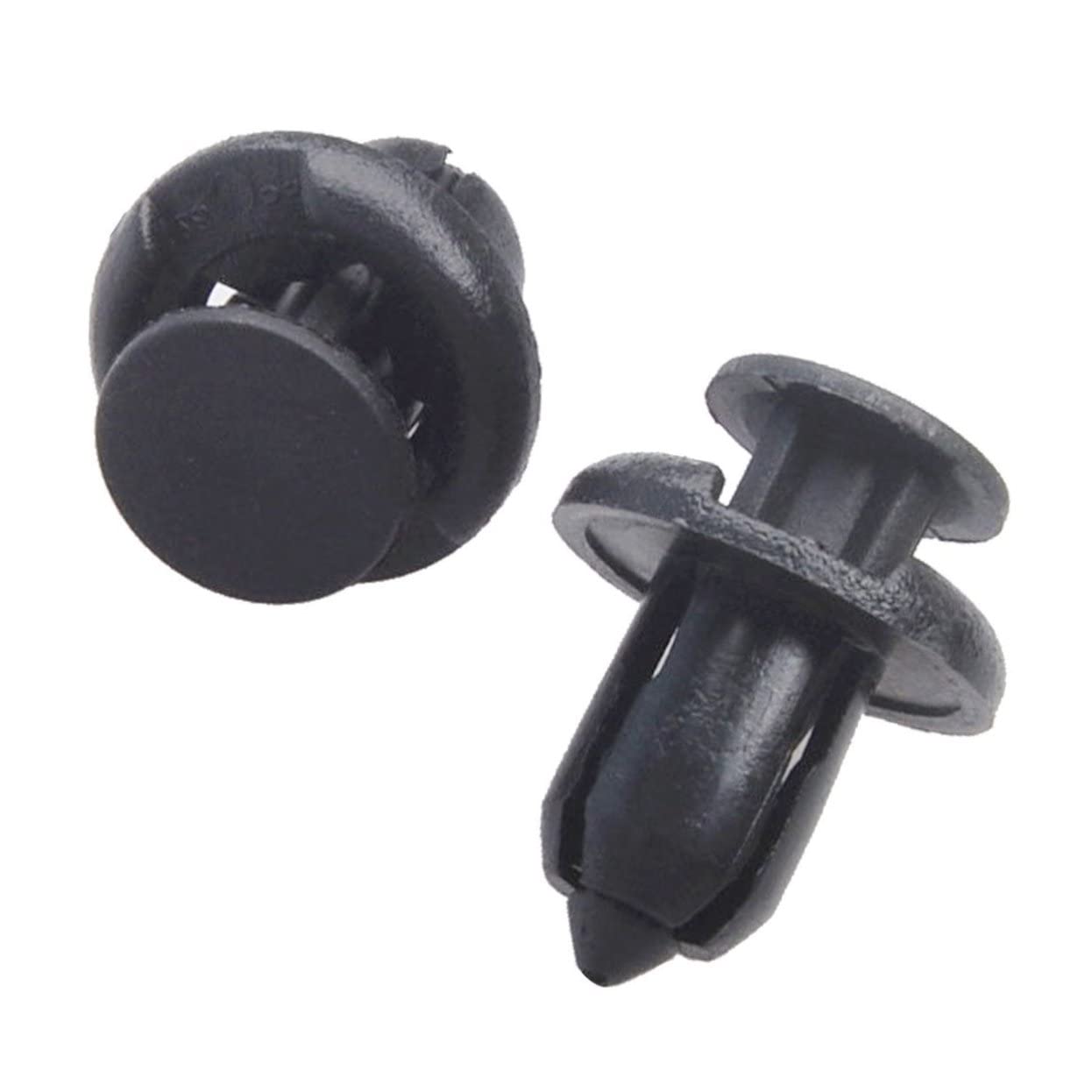 HEALLILY 100 STK Druckclips Retainer Clips Auto Fastener Clips Bumper Fasteners Retainer Fasteners Zaunelement-Clips Stoßstange Befestigungsniet Befestigungsclips für Autos Black von HEALLILY