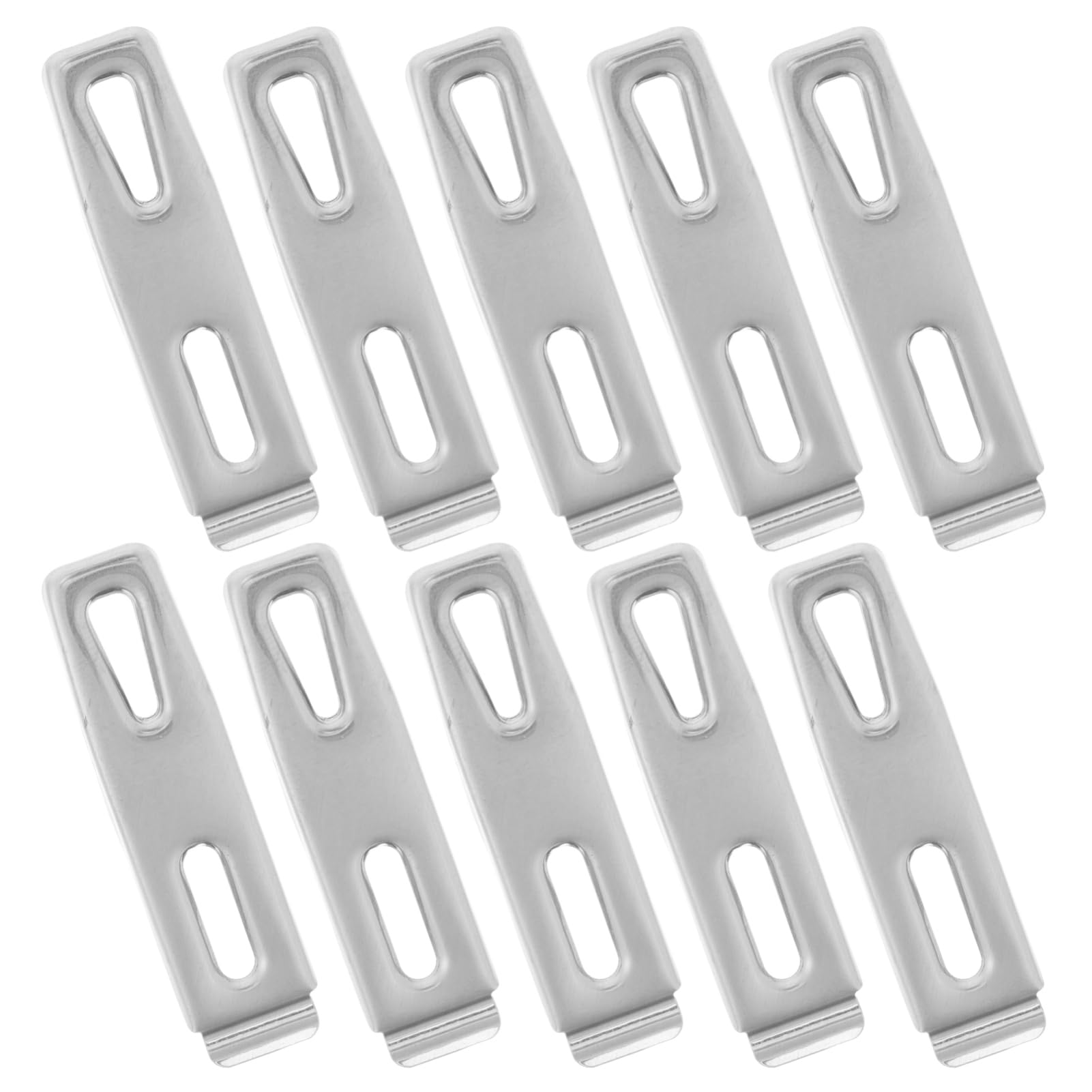 HEALLILY 10St Edelstahlclip Quilt-Kleiderbügel extra großer Kleiderbügel Gürtelteile Tauchpumpe für den Innenbereich Haken zum Trocknen von Socken Wäschebügel Rostfreier Stahl Silver von HEALLILY