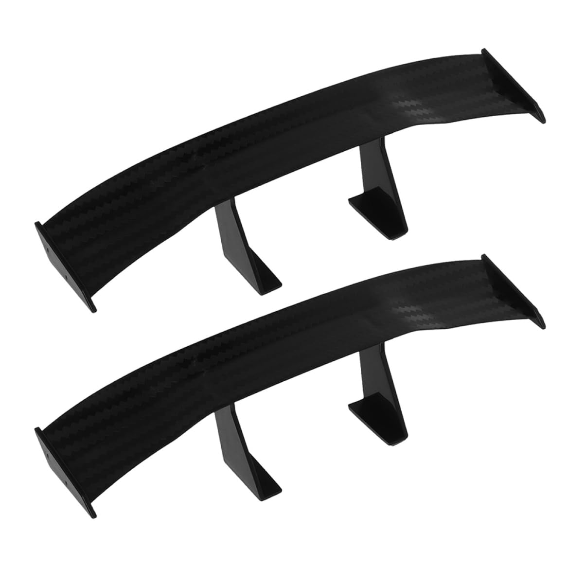 HEALLILY 2 STK Auto Kleiner Heckflügel Heckspoiler Modifiziertes Auto Kleiner Flügelspoiler Dachspoiler Hinten Autoaufkleber Mini-Spoiler Modifizierter Spoiler Kleine Flügel Abs Black von HEALLILY