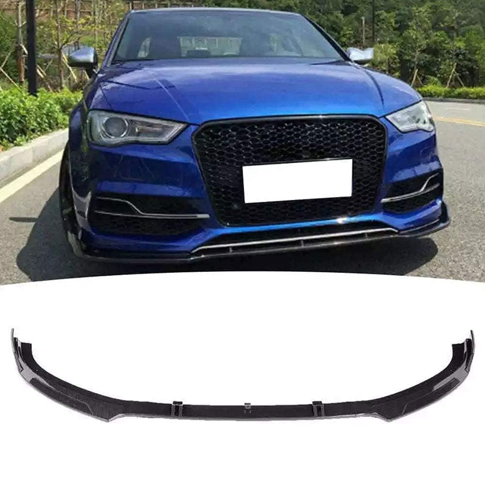 Auto Frontlippe Spoiler, Für Audi A3 S3 8V 2014 2016 2016 Frontstoßstange Lip Front Stoßstange Lip Splitter Diffusor Frontspoiler Schutz von HEANANZZRS