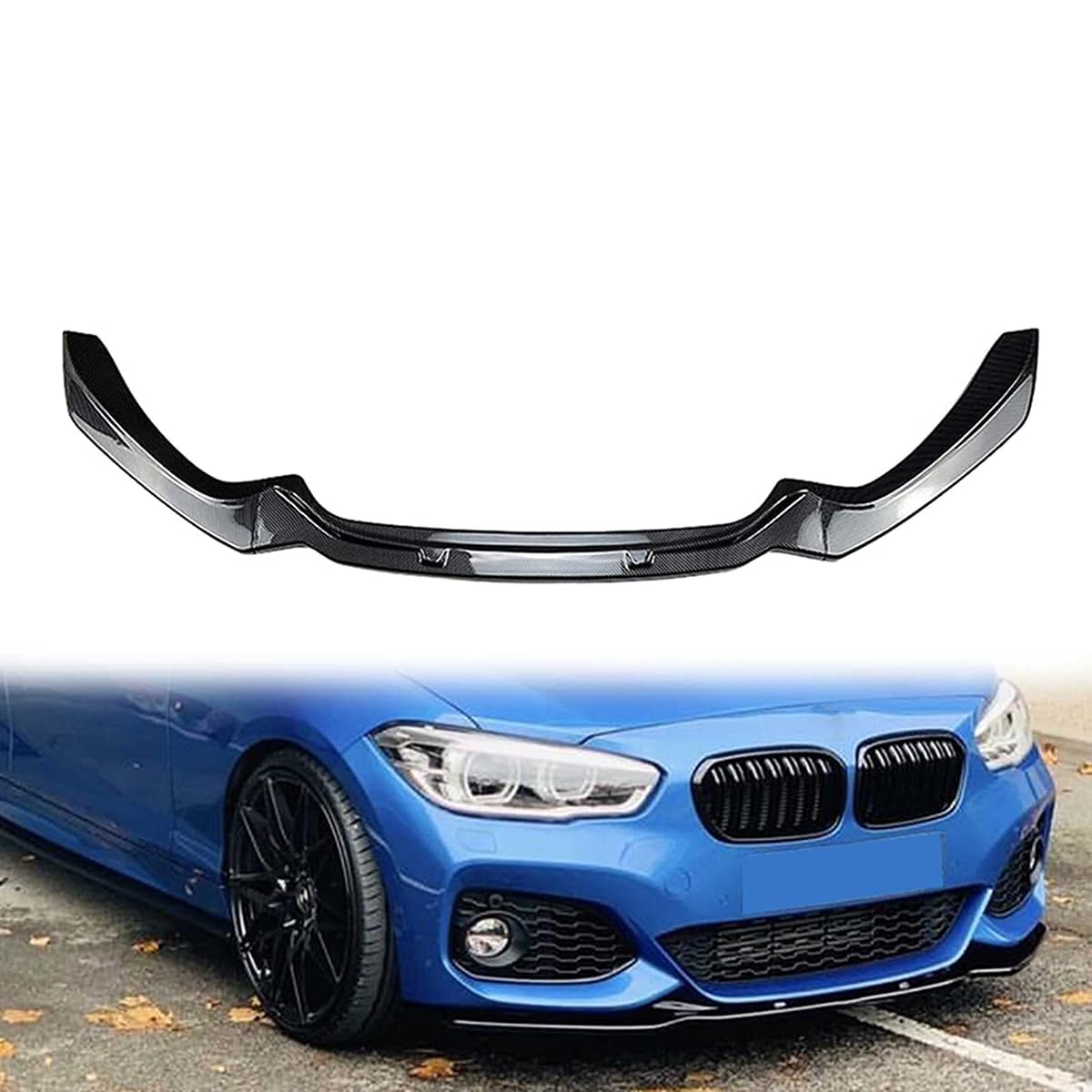 Auto Frontlippe Spoiler, Für BMW 3 Series E90 E91 320i 325i 2005-2008 Frontstoßstange Lip Front Stoßstange Lip Splitter Diffusor Frontspoiler Schutz von HEANANZZRS