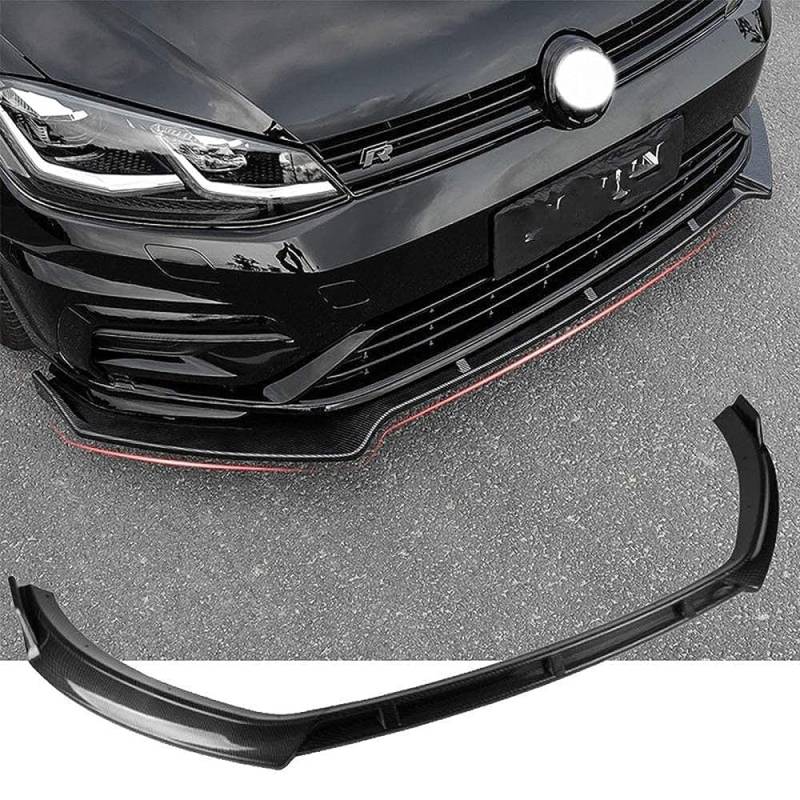 Auto Frontlippe Spoiler, Für Golf 7/7.5 Mk7 GTI GTD 7R 2014-2019 Frontstoßstange Lip Front Stoßstange Lip Splitter Diffusor Frontspoiler Schutz von HEANANZZRS