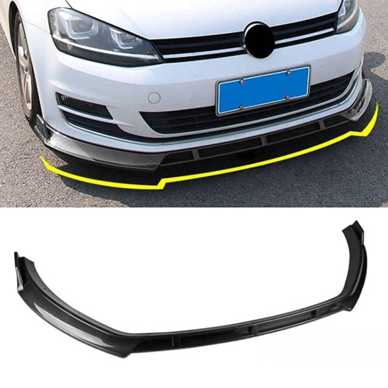 Auto Frontlippe Spoiler, Für VW Polo 2014-2018 Frontstoßstange Lip Front Stoßstange Lip Splitter Diffusor Frontspoiler Schutz von HEANANZZRS