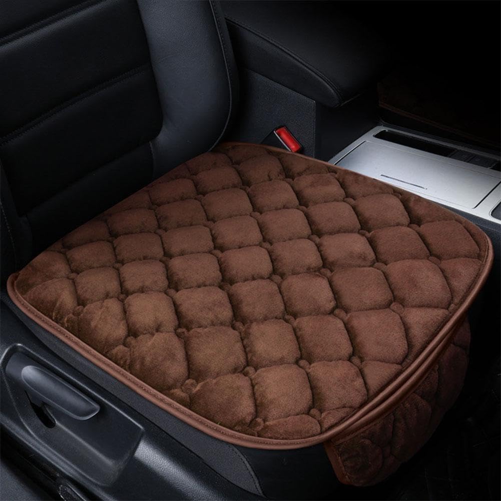 HEAU Autositzkissen für Jaguar F‑Pace SUV, Schmerzlinderung Sitzkissen, Atmungsaktiv Soft Kissen, Ausgezeichneten Sitzkomfort, Viskoelastisches Sitzpolster,Coffee-1-PCS(Front) von HEAU