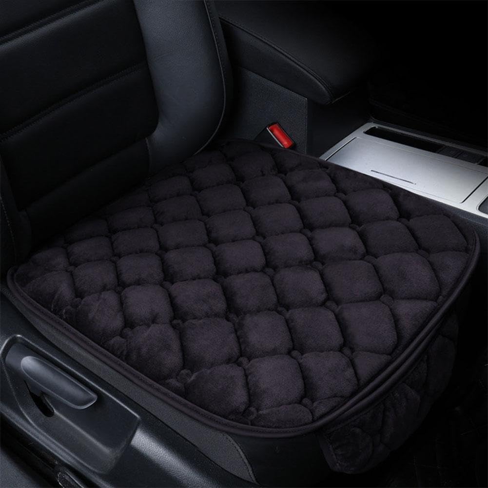 HEAU Autositzkissen für Maserati Mistral, Schmerzlinderung Sitzkissen, Atmungsaktiv Soft Kissen, Ausgezeichneten Sitzkomfort, Viskoelastisches Sitzpolster,Black-1-PCS(Front) von HEAU