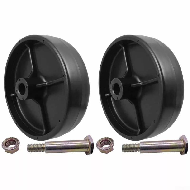 HEBEOT 2 Sets Radsatz, Deckrad und Hardware-Kit für Toro 112-0337, 734-0973, für Troy-Bilt, und für CUB CADET Modelle von HEBEOT