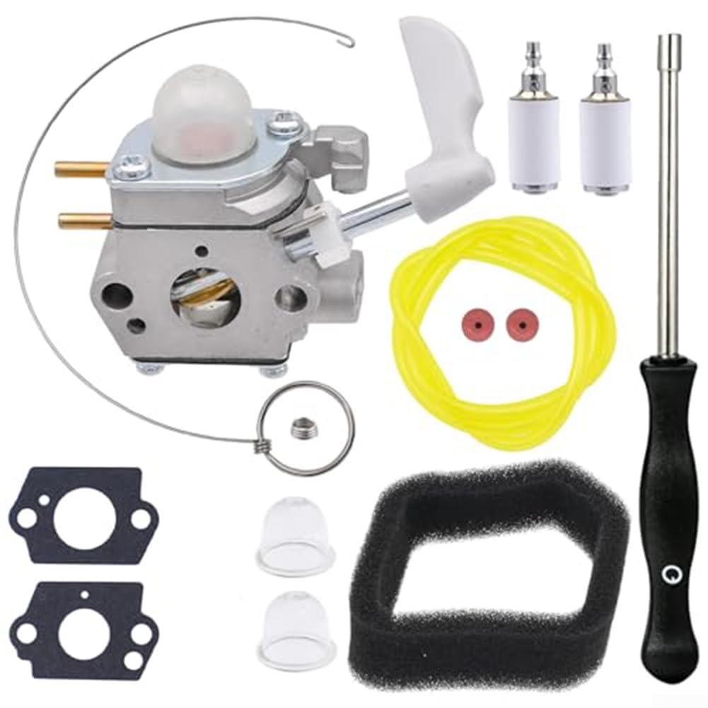 HEBEOT Laubbläser-Teile, Vergaser, Kraftstoffleitungs-Set, Ersatzvergaser-Kit für Homelite UT09526 26 Cc Laubbläser von HEBEOT