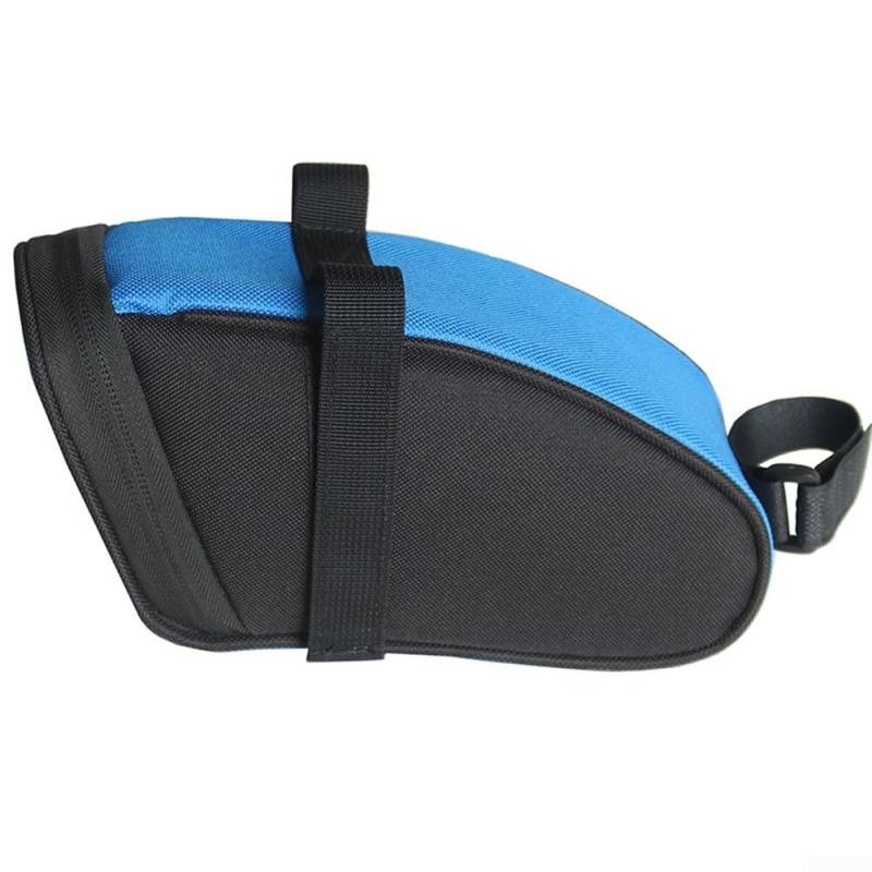 HEBEOT Zuverlässige Fahrradtasche aus Polyester, Schwarz/Blau, ideal zum Pendeln (Blau) von HEBEOT