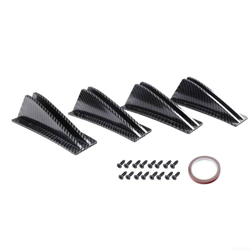 Mini Dual Turbulence Auto Spoiler Set aus ABS ideal für verschiedene Fahrzeugmodelle (Carbon) von HEBEOT