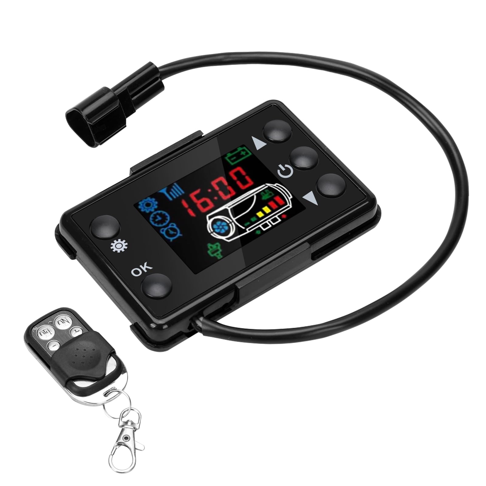 HEBERUCK 12 V Auto Heizung LCD Schalter Controller, Standheizung Platine, Mit 4 Tasten Fernbedienung, Universal Standheizung Für Auto Diesel Lufterhitzer, Luftheizungs-Steuerplatine von HEBERUCK