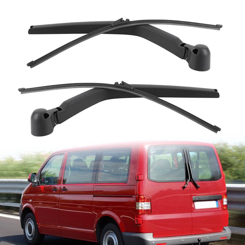 T5 Scheibenwischer Set, Kompatibel mit VW T5 T6 Links und Rechts Scheibenwischer, Wischerset, Heckscheibenwischerarmset Ersatz für VW T5 T6 Scheibenwischer Heckscheibe von HEBERUCK