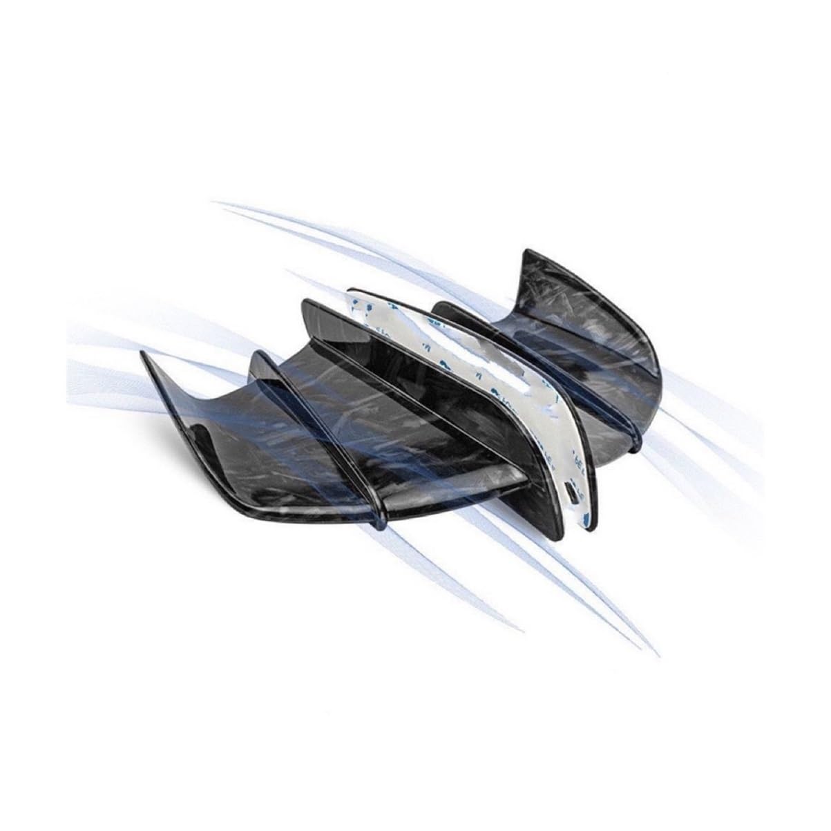 Deflektor Seitenspoiler BDJ GSXR CBR Winglet Aerodynamische ABS Motorrad Seite Flügel Fin Spoiler Für YZF R1 R25 Für Ninja H2 H2R S1000RR CBR1000R für H2 von HEEGIN