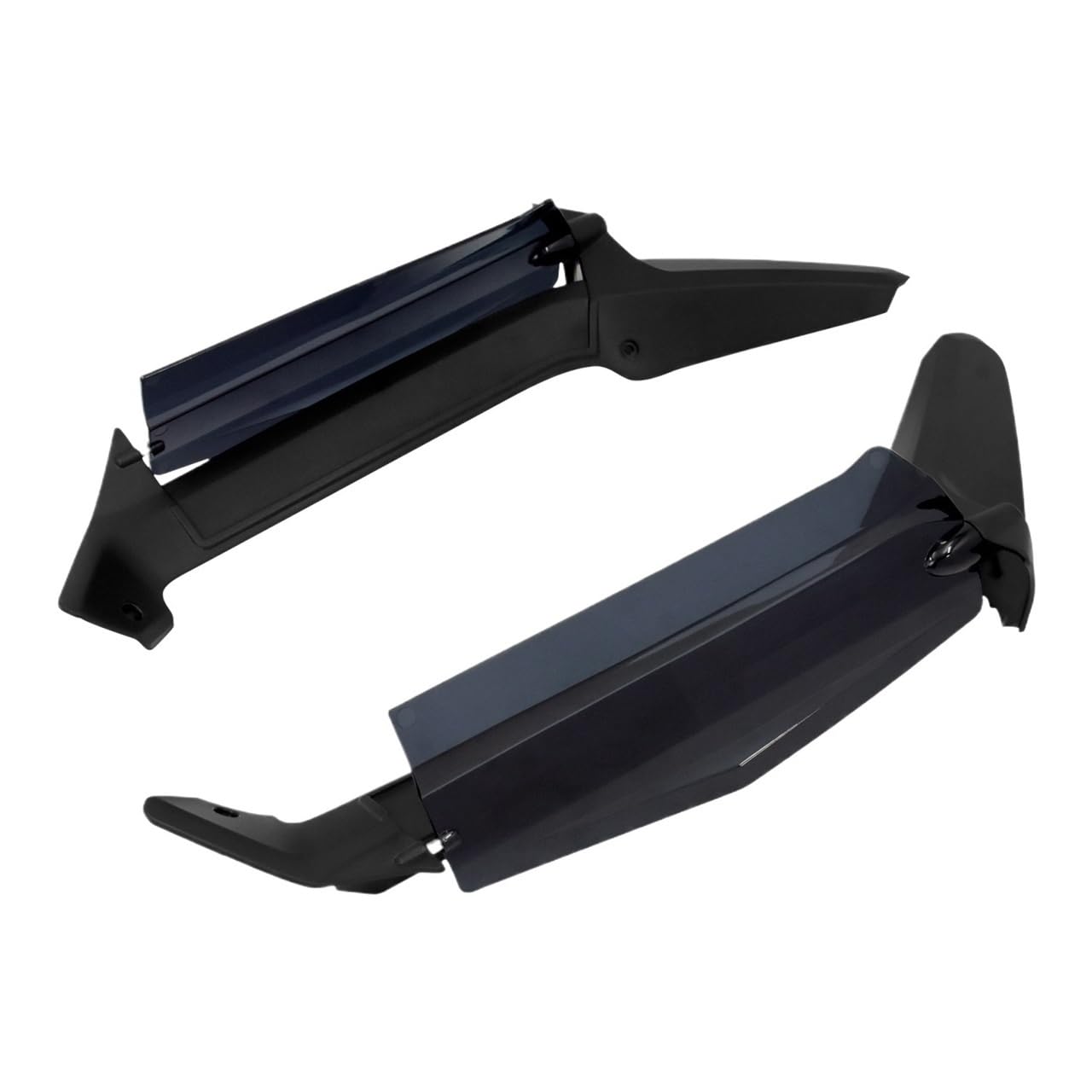 Deflektor Seitenspoiler Motorrad 2Pcs Einstellbare Air Deflektor Seite Flügel Windschutzscheibe ABS Für 2018-2021 Motorrad Seite Wind Spoiler Klappe von HEEGIN