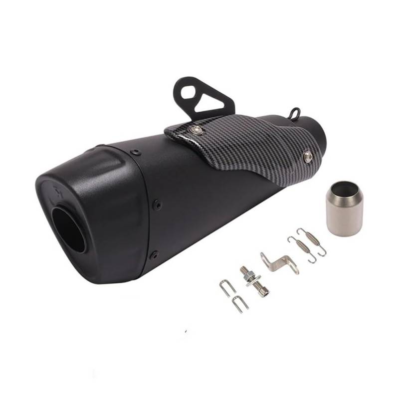 Motorrad Auspuffrohr Hitzeschild Für 51mm Motorradauspuff Mit Schild Für Du&Cati V4 Ninja400 PCX125 Nmax155 Moto Escape Mittelrohr von HEEGIN