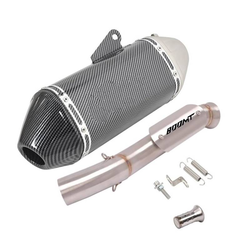 Motorrad Auspuffrohr Hitzeschild Für Motorradauspuff Schalldämpfer Mid Link Pipe Full System Modifizieren Slip On Für CF&Moto 800MT CF 800-5A 2021 2022 von HEEGIN