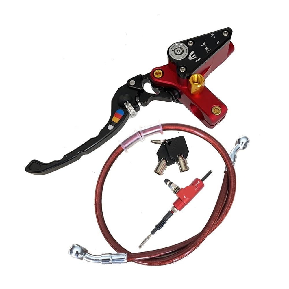 Motorrad Bremse Kupplungshebel Motorrad Hydraulische Kupplung Kit Hebel Master Zylinder 7/8 "22mm Für Yam&aha Für Du&Cati Für Aprilia Kupplung Vorderen Bremshebel von HEEGIN