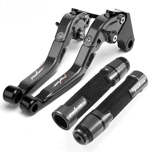 Motorrad Bremse Kupplungshebel Motorrad Klappbare Ausziehbare Einstellbare Kupplung Bremshebel Handbar End Griffe Fit Für Bajaj Pulsar 200 NS/200 RS/200 A von HEEGIN