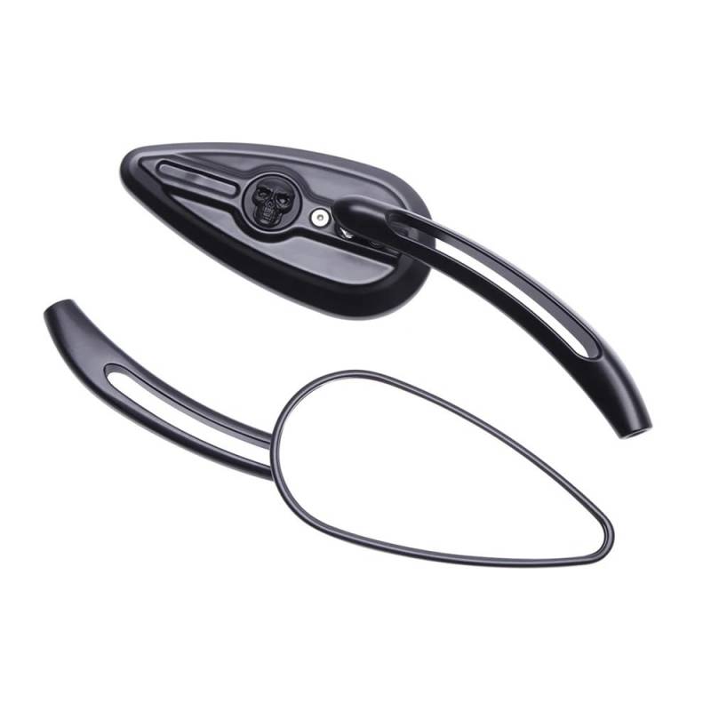 Motorrad Spiegel Motorrad Teardrop Rearview Außenspiegel Für Ha&rley Street Glide Spezielle Sportster 1200 883 Rückspiegel Zubehör von HEEGIN