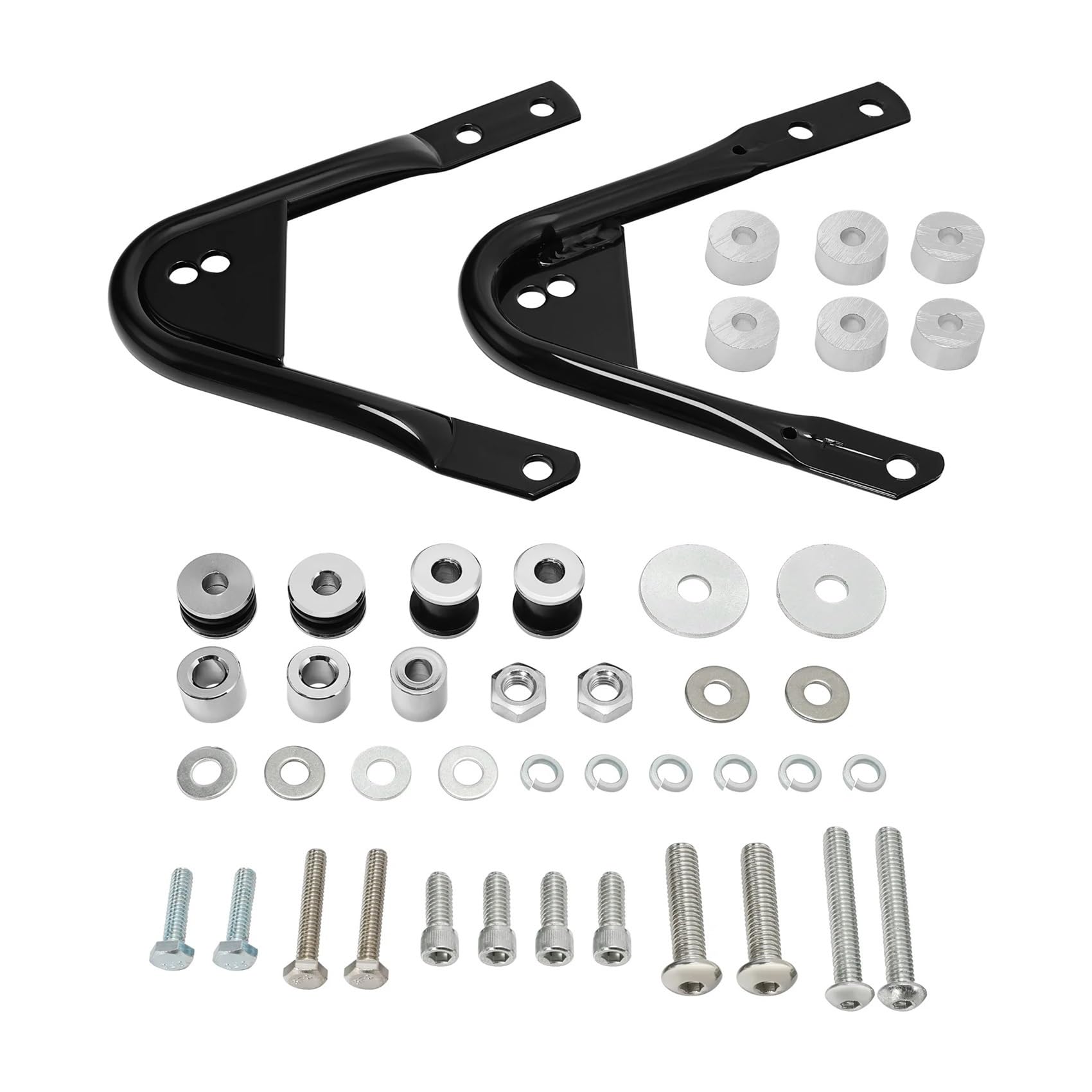 Motorräder Gepäckträger hinten Motorrad Gepäckträger Docking Hardware Kit Für Ha&rley Für Touring FL Für Road Glide Für Road King Street Glide 1997-2008 von HEEGIN