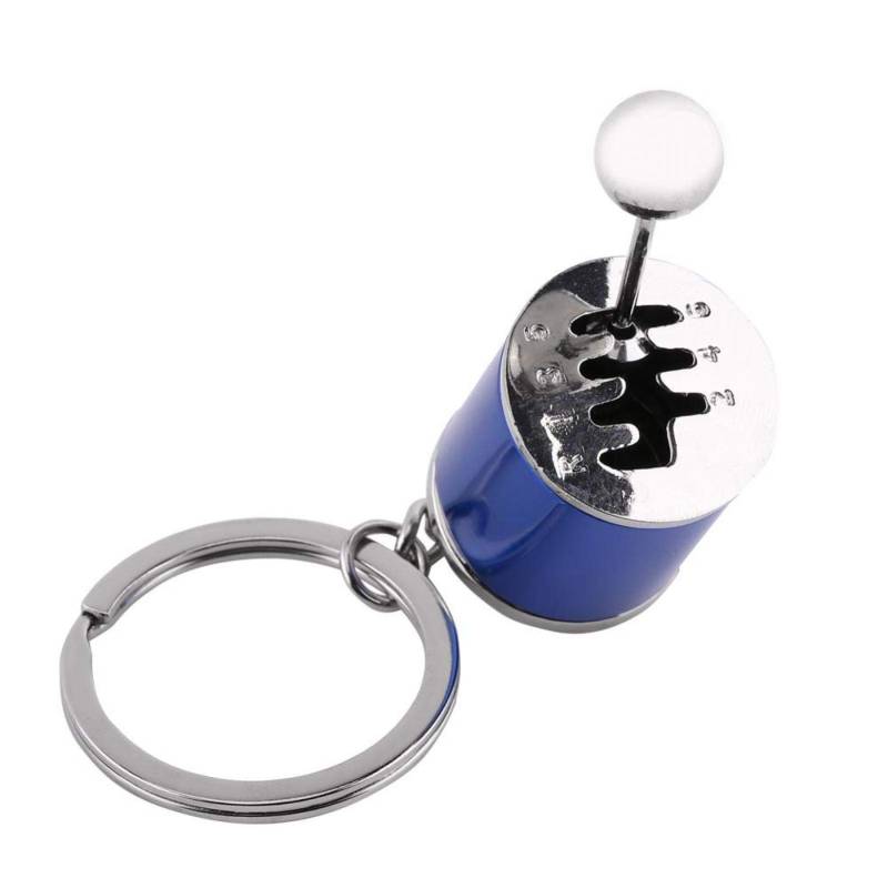 HEEPDD Auto Shifter Schlüsselbund, Kreative Auto Gear Shifter Modell Keychain Multicolor Auto Shift Shaped Metal Alloy Schlüsselanhänger (4,05 x 1,61 x 0,8 Zoll)(Blau) von HEEPDD