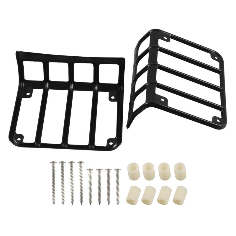 HEEZOU Rücklicht Lampenabdeckungen Jalousien Metall Rücklichtschutz Für 2007–2017 Rücklicht Abdeckungsrahmen von HEEZOU